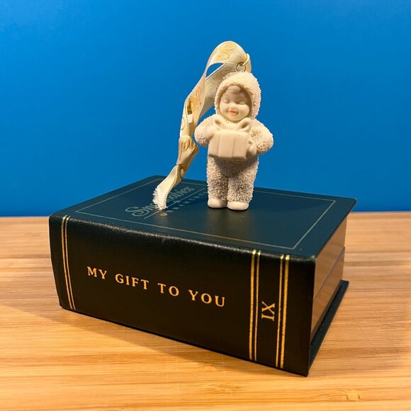 Department 56 Snowbabies Ornament "My Gift to You" #68909 w/Box Retired Vintage - Picture 8 of 14